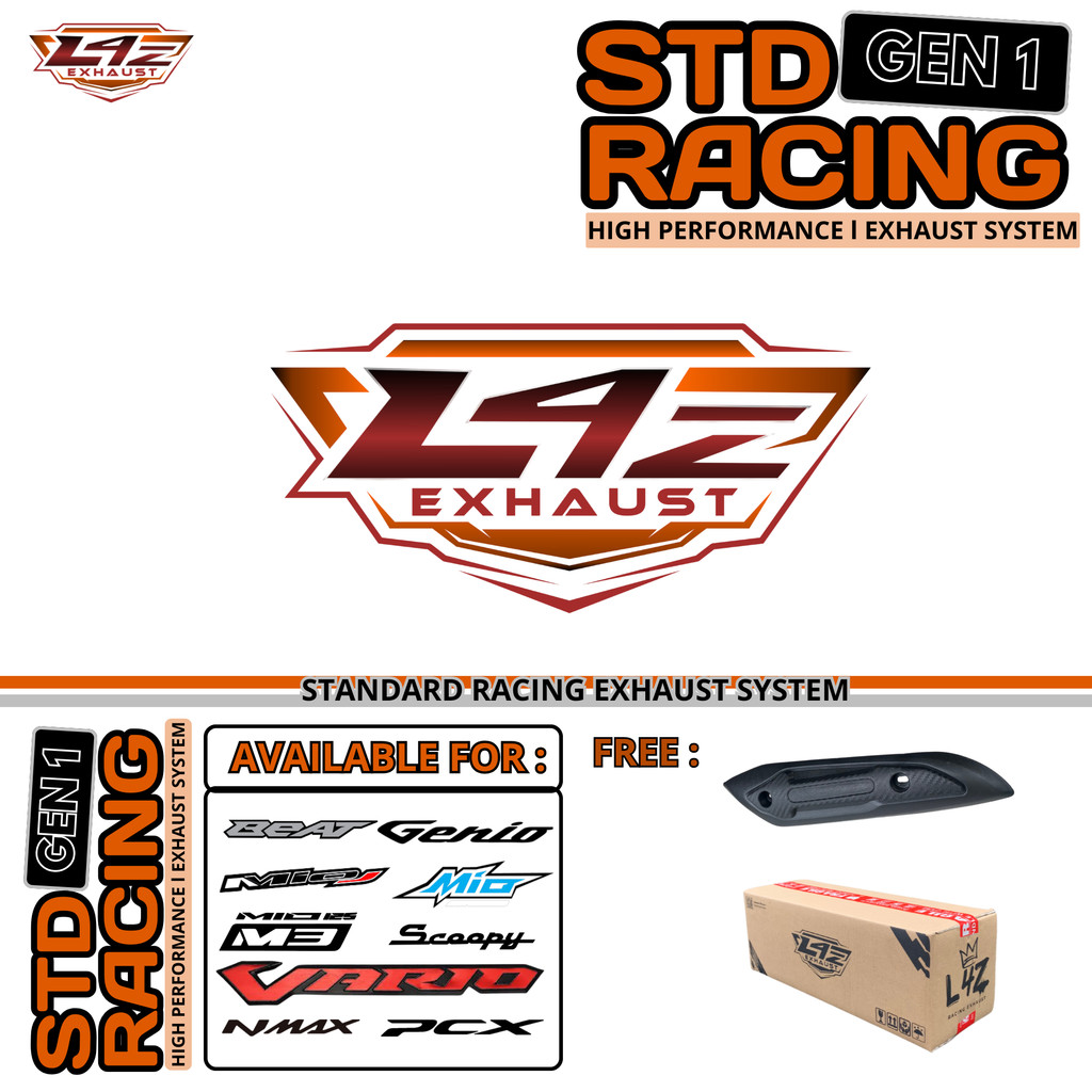 Stiker L4Z Red Original Racing Aerox Mio Sporty Old Beat