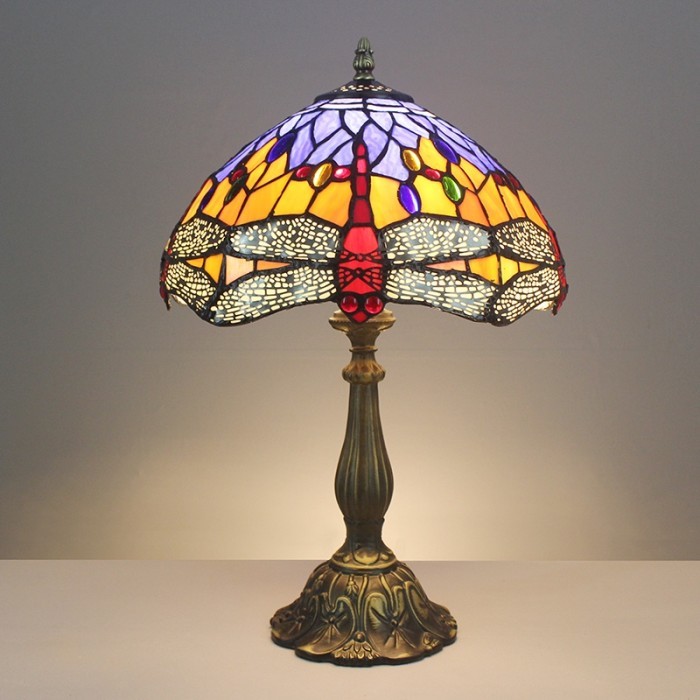 Lampu Baca Meja 12 Inci Desain Capung - Capung, EU