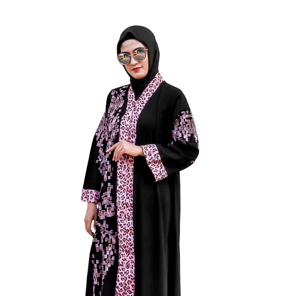 Abaya Salaf Boutique Bahan Kain Jetblack Saudi