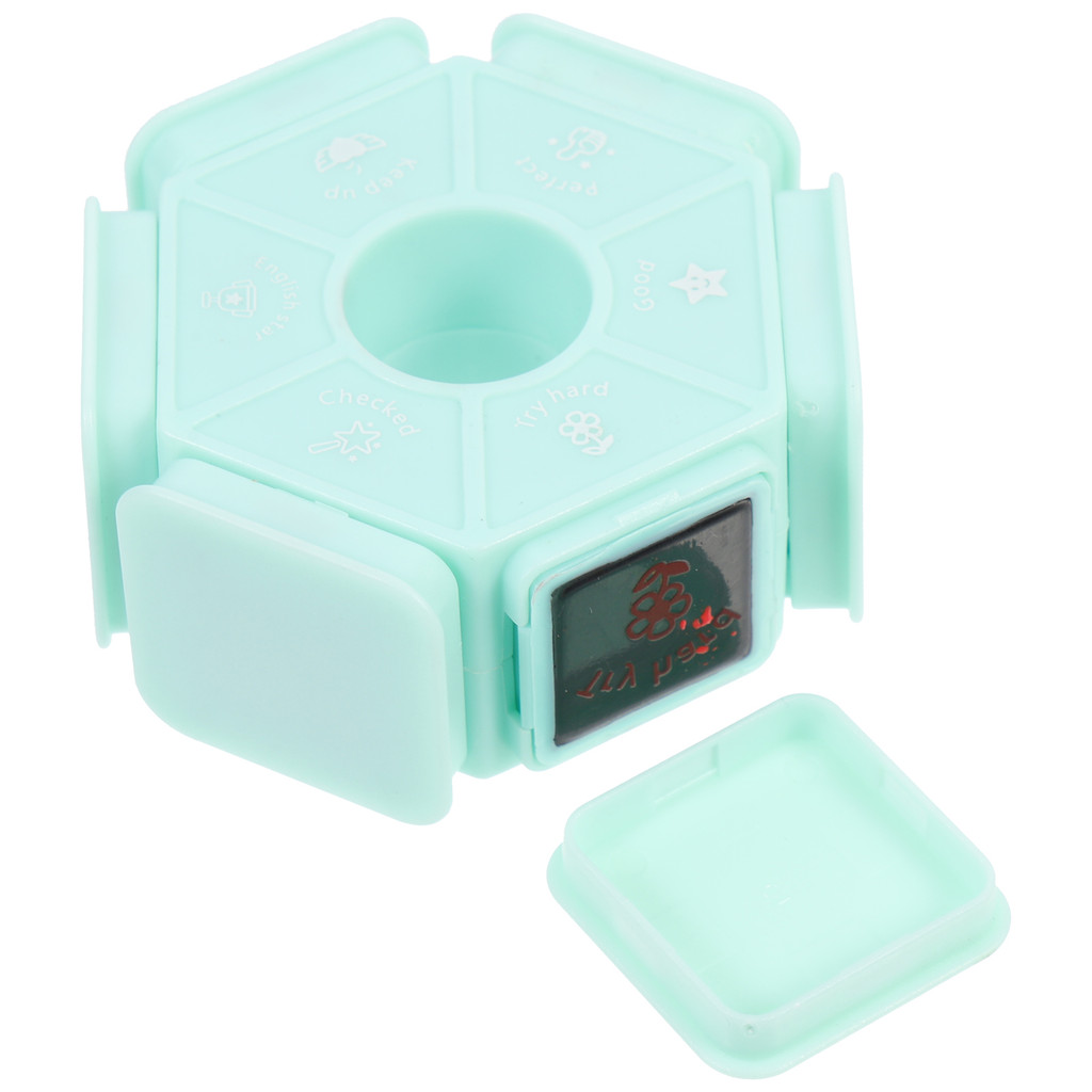 

MultiSide Teacher Stampers HighGrade Pp Material Homework Remark Stamps School Supplies Accounting Seal Teacher Supplies