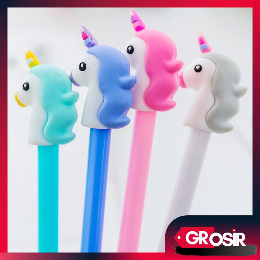 

Grosir - S5613 Pena Gel Unicorn / Pulpen Tinta Motif Karakter Kuda Poni / Bolpen Hitam Little Pony / Souvenir Stationary