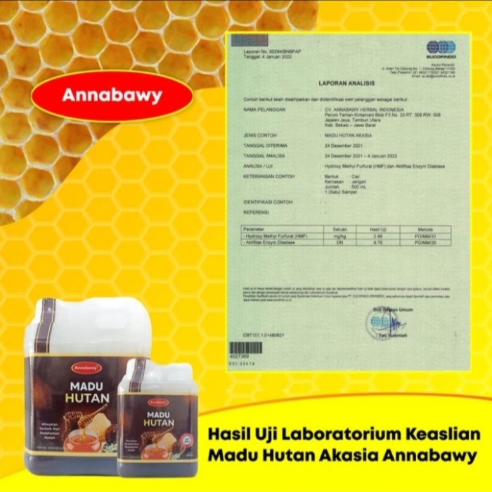 

Madu Murni Hutan Akasia Annabawy 1kg Premium 100% Asli dan Murni