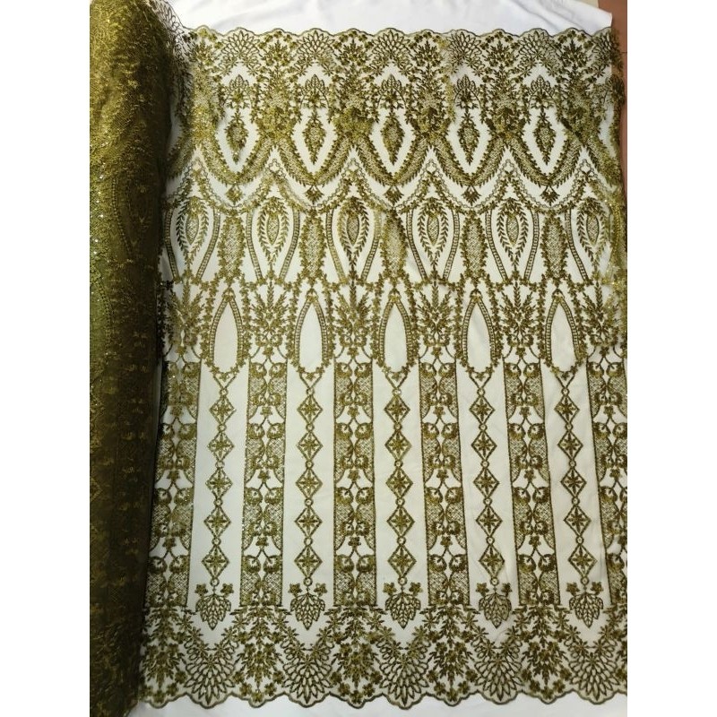 NANTARSHOP Kain Tile Payet Swarovski/ Tile Tulle brokat bahan kebaya/ kain meteran premium