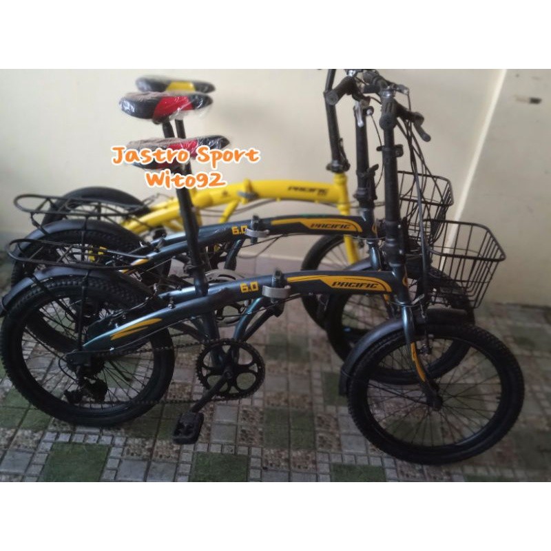 Promo Murah Sepeda Lipat Sepeda Lipat Keranjang Sepeda Repaint Pacific Exotic
