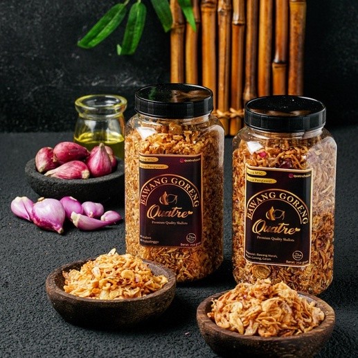 

Bawang Goreng Quatre 250gr Premium Tanpa Pengawet
