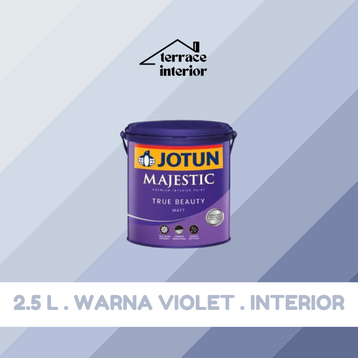 Cat Tembok Majestic Matt Interior Jotun warna Violet 2.5 L
