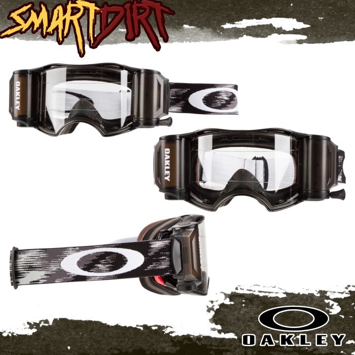 Goggle Oakley Clear Lenses Jet Black Speed Rr Strap Roll Off Original