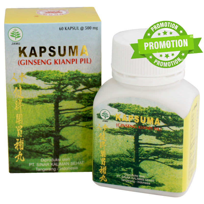 5.5 new  BPOM Kapsuma Kianpi Pil Penggemuk Badan Wisdom ASLI Original - Ginseng Kianpi Pil WISDOM - 