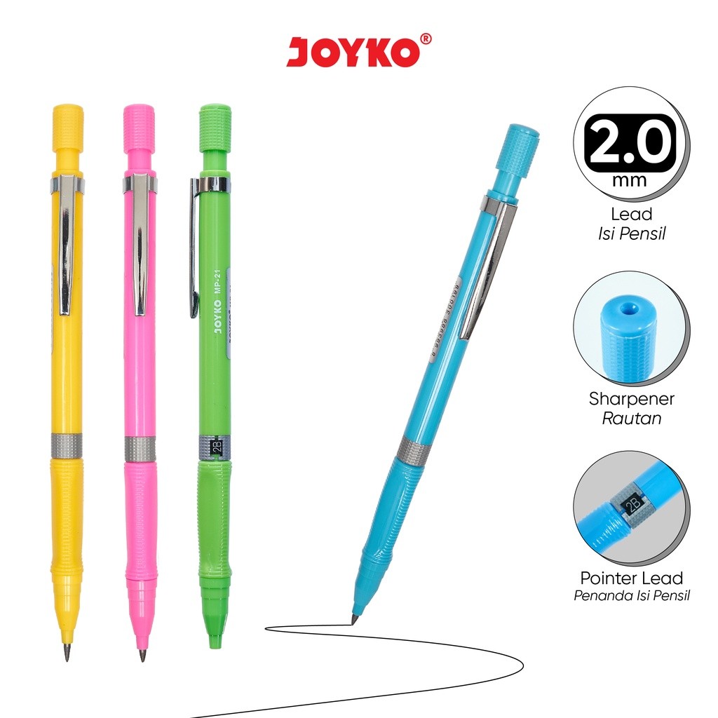 Mechanical Pencil Pensil Mekanik Joyko MP-21 2.0 mm - Joyko Pensil Mekanik 2.0 mm