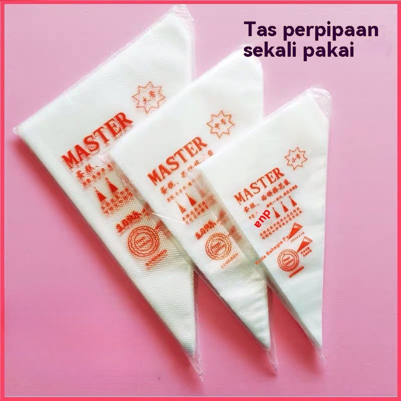 

Kantong Piping Tebal Sekali Pakai untuk Dekorasi Kue Krim dan Kue Set Alat Memanggang 100 Pcs