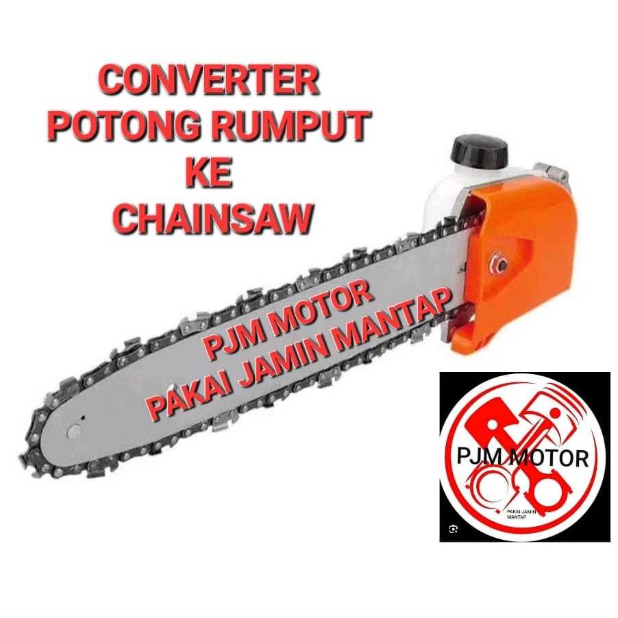 

adapter converter mesin potong rumput ke chainsaw sinso senso 318 328 338 330 fr3001 amplas