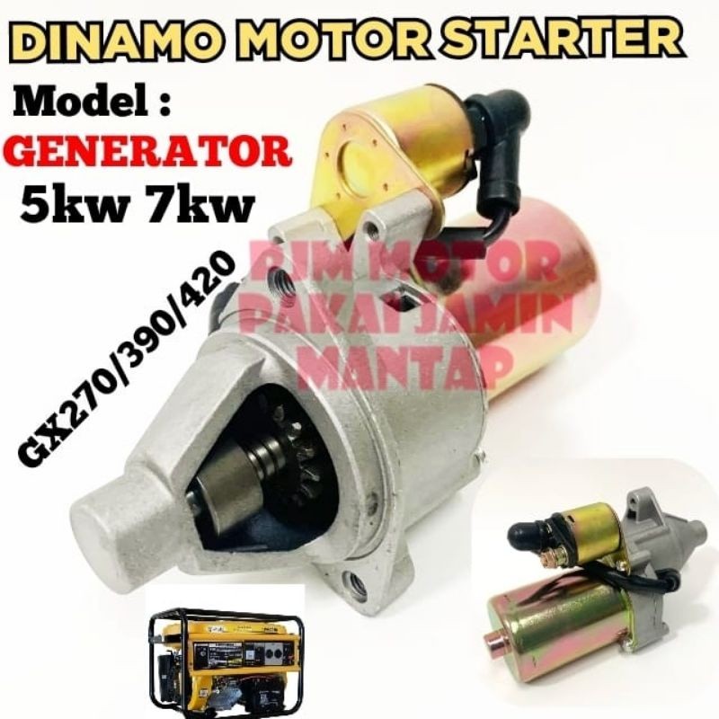 

Starter Motor Dinamo Starter Mesin Genset Bensin 5000watt 6000watt 7000watt 8000watt 5kw 6kw 7kw 8kw amplas