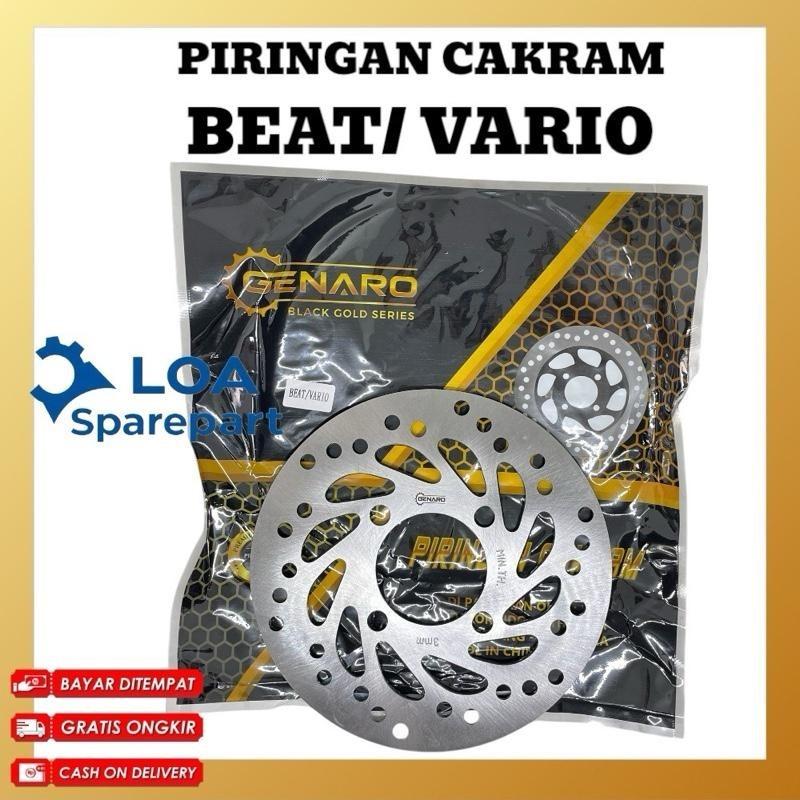 Piringan Cakram Depan Beat FI Vario 110 125 Scoopy FI Disc Brake Original Genaro