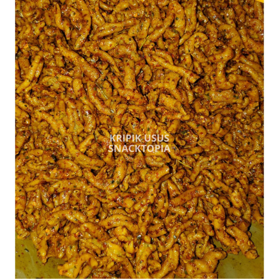 

SALE CEMILAN Termurah 1Kg Kripik Usus Ayam Super Rasa Original