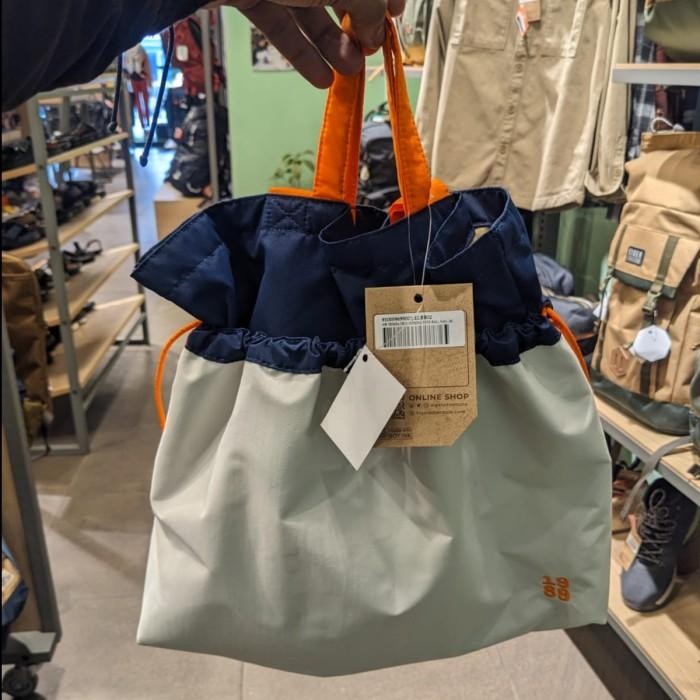TAS WANITA WS TRISHA DRAWSTRING TOTE BAG 24L - NAVY