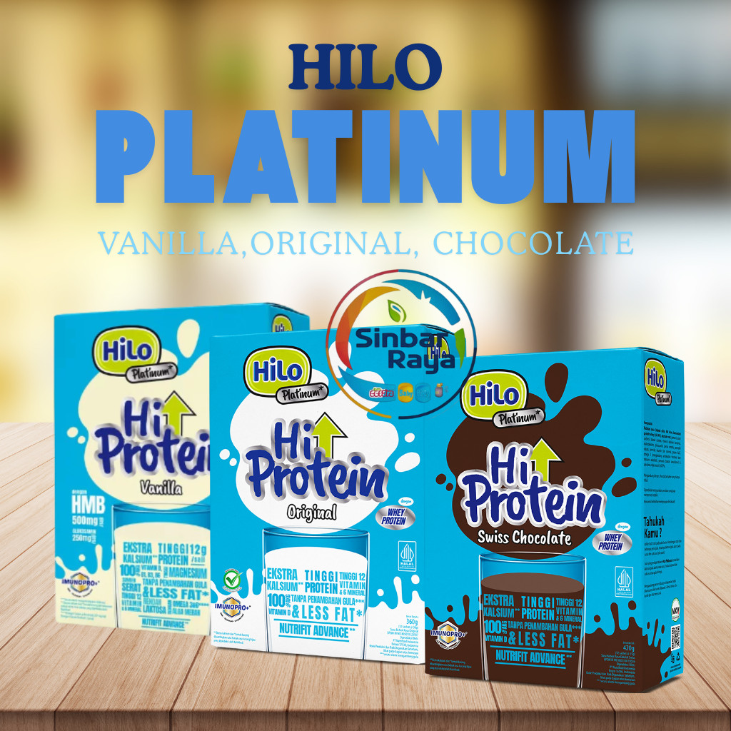 

Susu Hilo Platinum Tinggi Calcium Dan Tinggi Protein 420g Ditambah Glukosamin Dan Omega 3