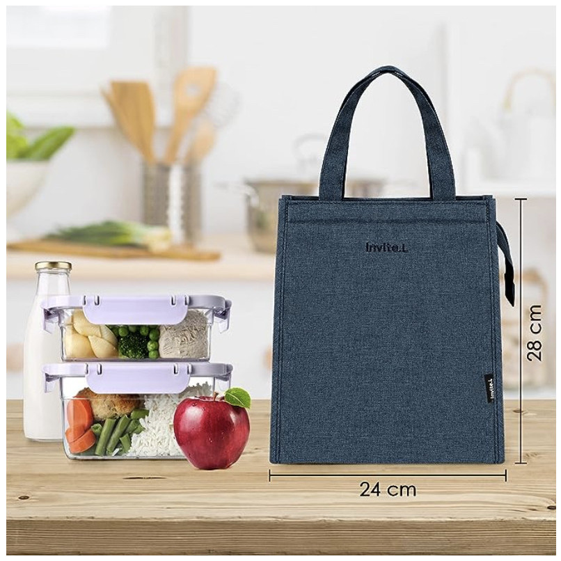 LUNCHBAG | Lunch bag aesthetic korean style | Tas Lunch Tote Bag Food Box Foil | Cooler Bag | Tas Ma