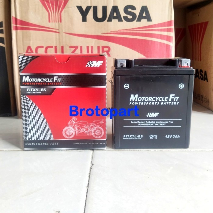 Aki Motor XMAX, R25, MT25 Aki YTX7L-BS MF Aki Kering