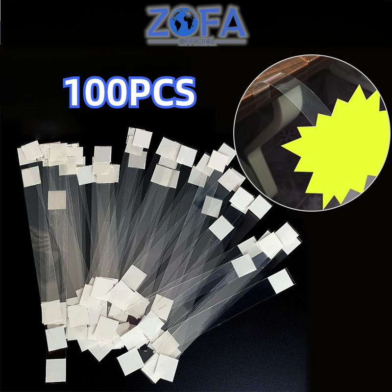 

100pcs Mika Display Kartu Promo Wobbler Promosi 14cm Mika Label Harga Rak Toko