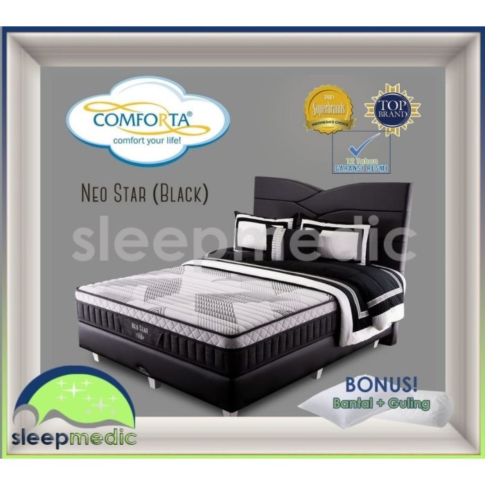 COMFORTA SpringBed NEO STAR ( KASUR / SET ) 160 180 200 90 100 120 140 - Full SET, 140x200