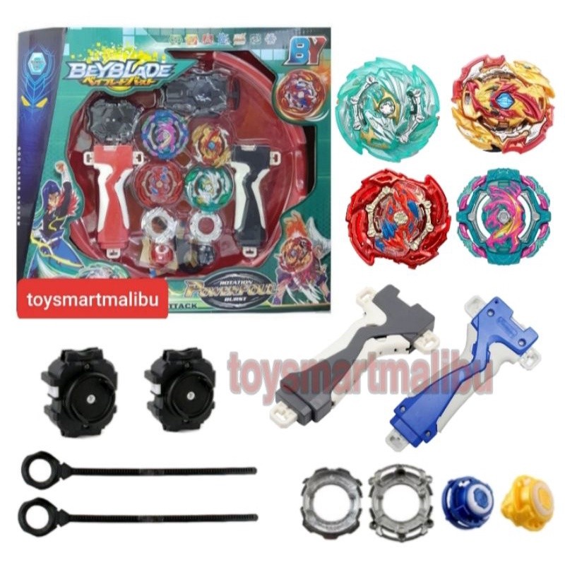 Gangsing beyblade burst Launcer 4in1 set/set arena gangsing Burst/mainan anak gangsing