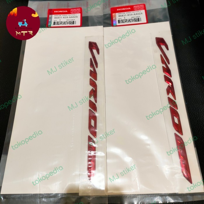 emblem vario 150 new merah original 2018-2021
