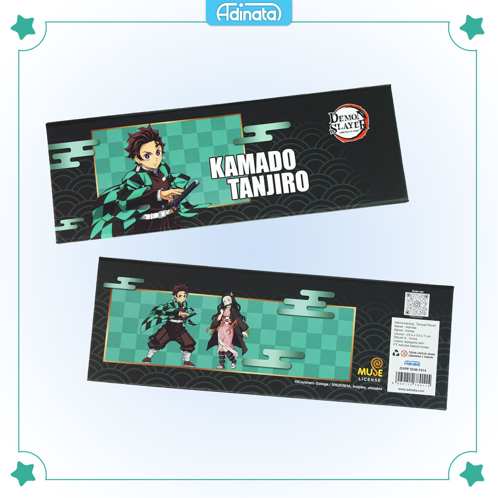 

Demon Slayer Paper Pen Case 2536-1614 with DIY Stickers - Adinata / Tempat Pensil / DIY