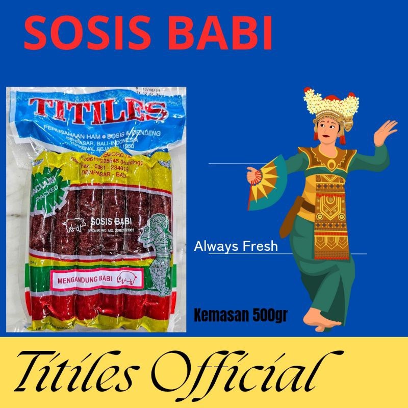 

Sosis Babi Manis Titiles 500gr Lapciong Bab