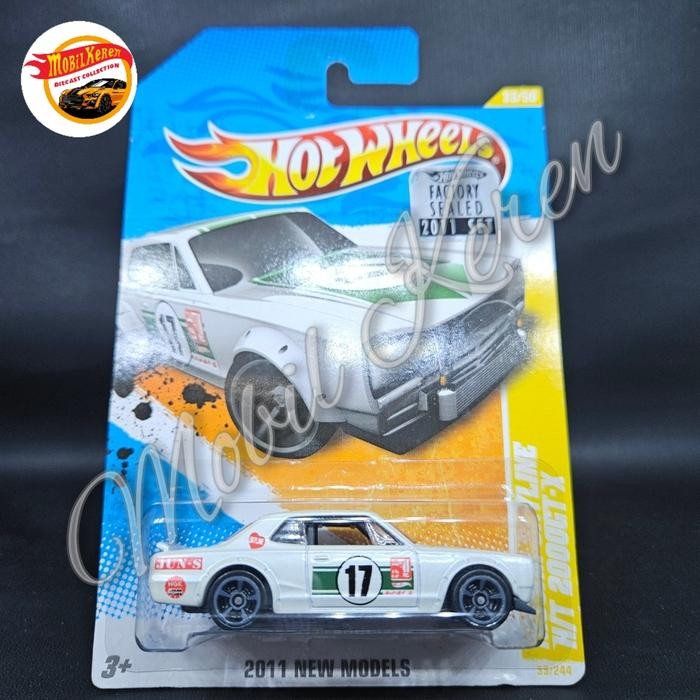 Pee99 Diecast Hot Wheels AKTA FS 2011 HW Premiere Nissan Skyline H/T 2000GT-X white