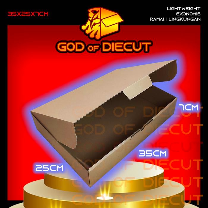 

KARDUS DIECUT 35x25x7 CM - Karton Kotak Packaging Packing Box Pizza