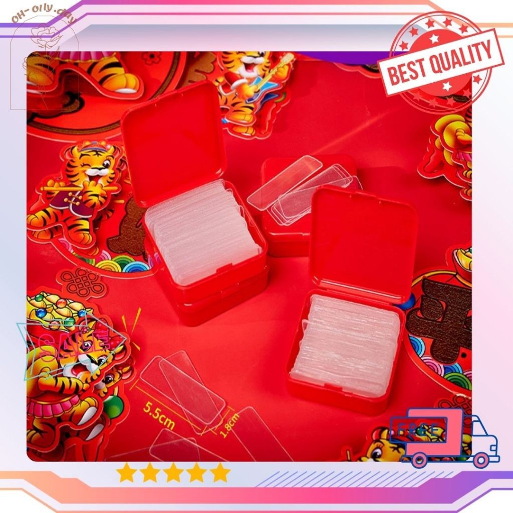 Double Side Tape Transparan Bentuk kotak Papan Nano Super Kuat / Nano Tape Papan Kotak Double Sode T