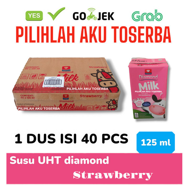 

Susu DIAMOND UHT STRAWBERRY MINI 125 ml - (HARGA 1 DUS ISI 40 pcs)