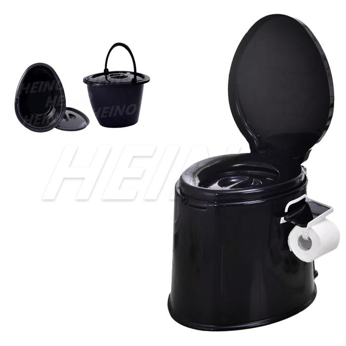 b BrWc Toilet Duduk Lansia Ibu Hamil Portable Kursi Closet Kloset Jongkok - Hitam