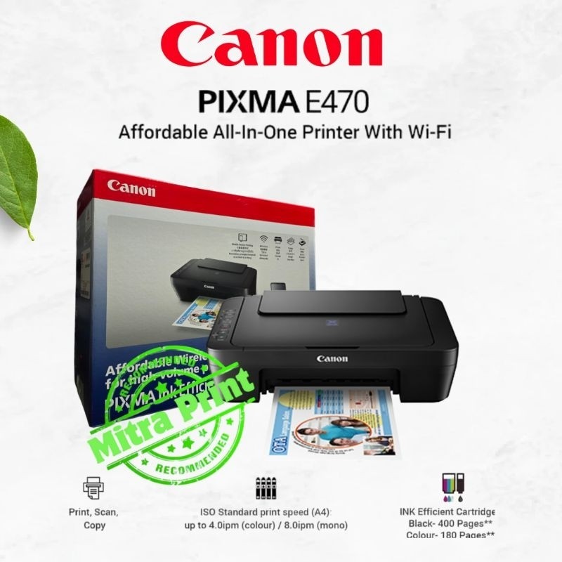 

Printer Canon E410 E470 All in One