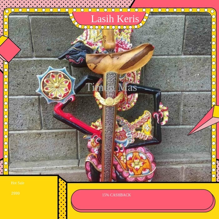 barang antik Blawong keris ukir prabu Kresna sungging termewah antik KRS9