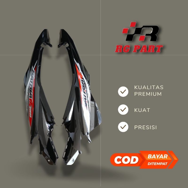 Body Belakang kanan kiri Satria Fu Facelift hitam bodi belakang facelit new bima FL bahan tebal miri