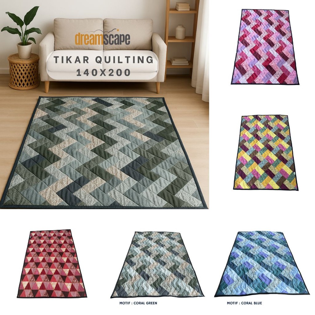Karpet Quilting 140x200 - Karpet Lantai Tebal