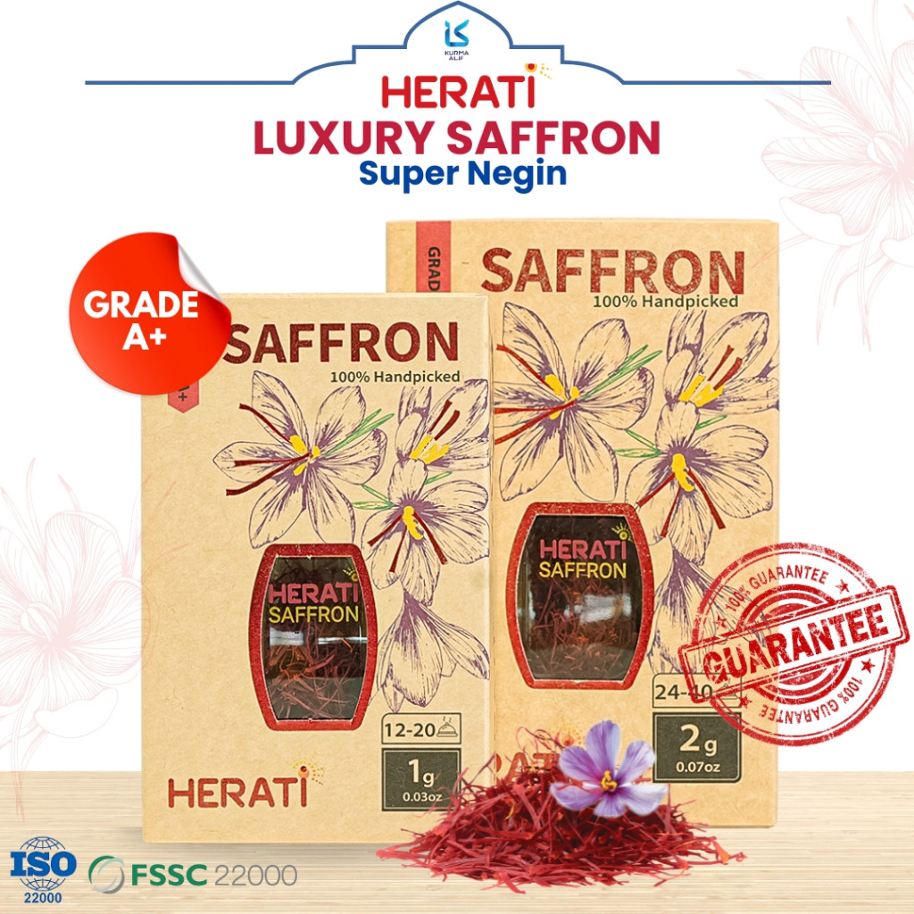 

Saffron HERATI Bunga Safron Luxury Grade A++ Original