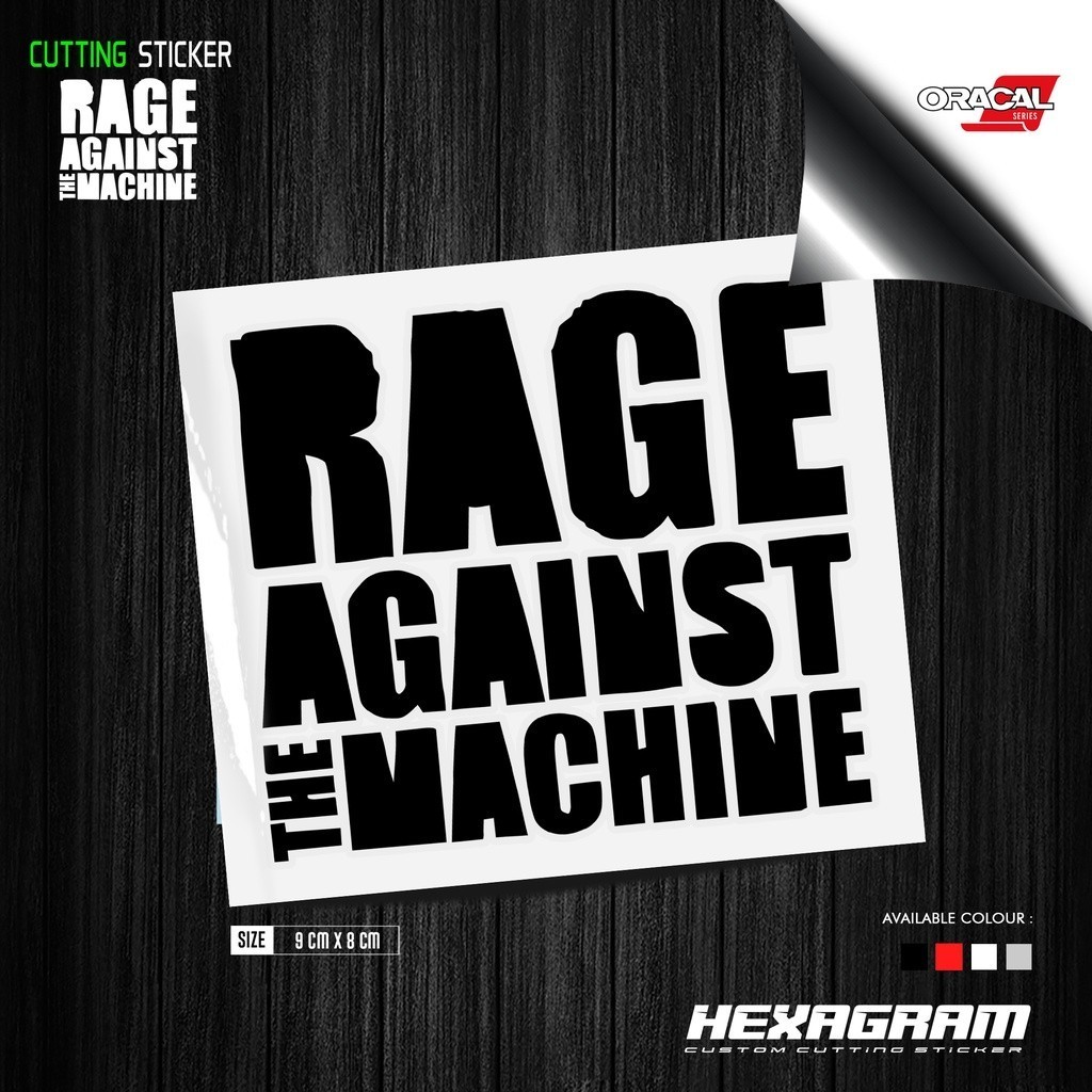 Cutting Sticker Rage Against The Machine | Stiker Cutting Rage Against The Machine