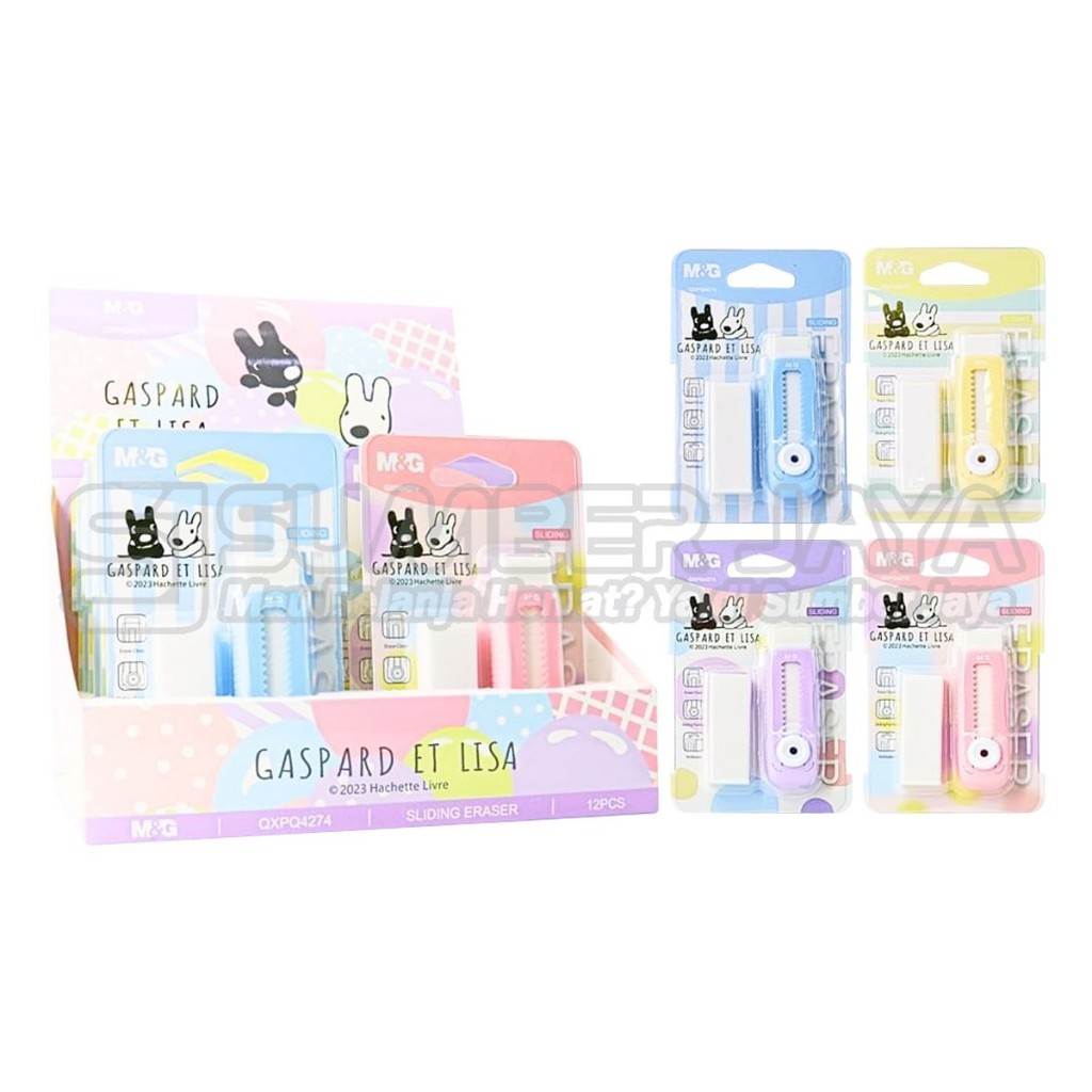 

Penghapus Pensil Gaspard Et Lisa M&G QXPQ4274 Sliding Eraser With Refill
