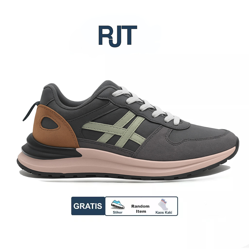 RJT Sepatu Pria/Cowok Sneakers Fuccino 006 Keren Casual Sporty Terbaru Kekinian - Murah - Barman