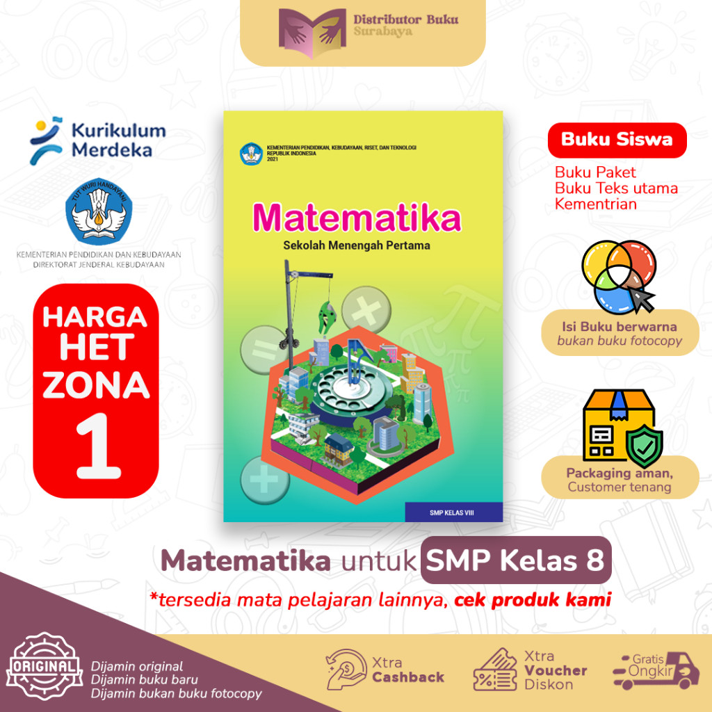 Buku Matematika Kelas 8 SMP - Buku Paket Siswa - Kurikulum Merdeka