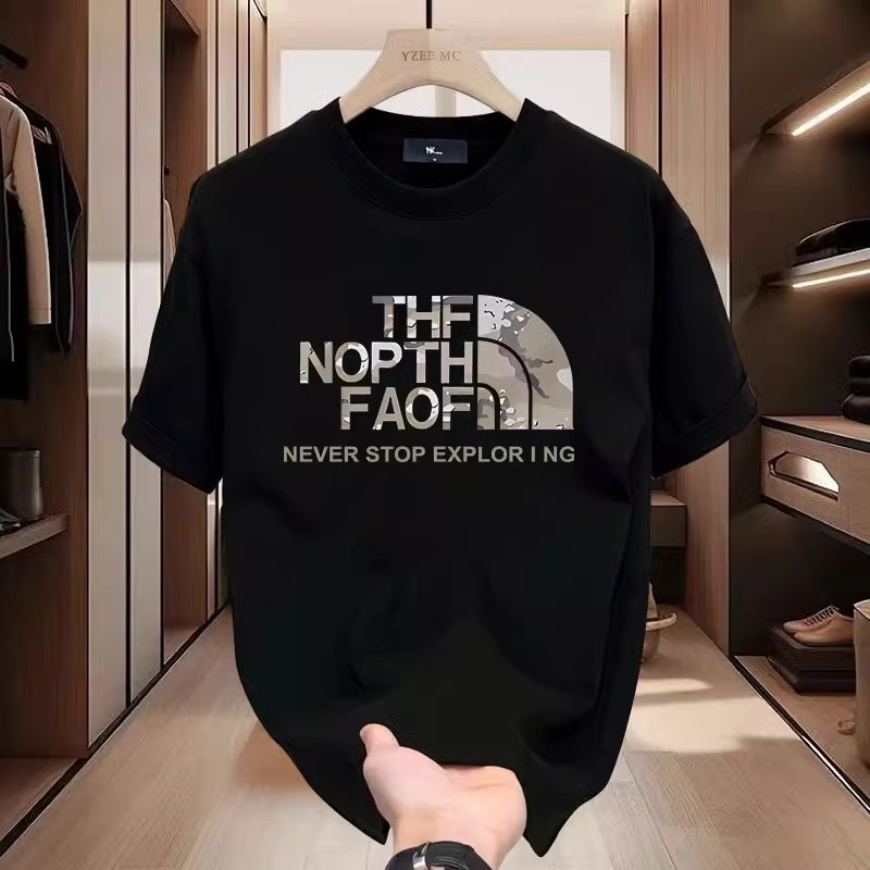 (COD)T Shirt Pria baju kaos pria kaos cowok kaos branded hitam kerah bulat lengan pendek pasangan pu