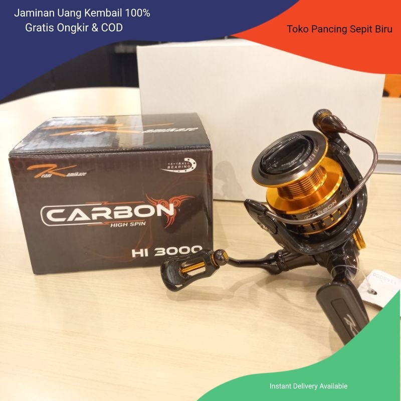 Reel Team Kamikaze Carbon High Spinning 3000 | Power Handle REEL PANCING | GULUNGAN PANCING | REEL C
