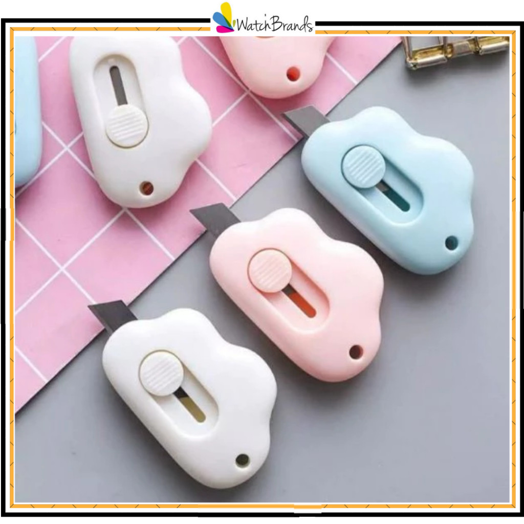 

WTB Cutter Mini Pisau Pemotong Kertas Mini Portable Cutter Mini Bentuk Awan Cutter Mini Pembuka Paket PR152