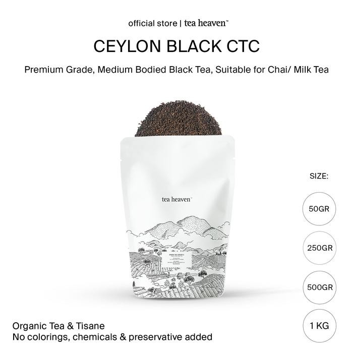 

Teh Hitam Ceylon CTC Black Tea / Indian Tea Blend - 1kg