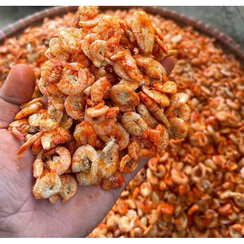 

Udang Ebi Kulit Tanpa Kepala 1kg / Ebi Cangkang Kering Full