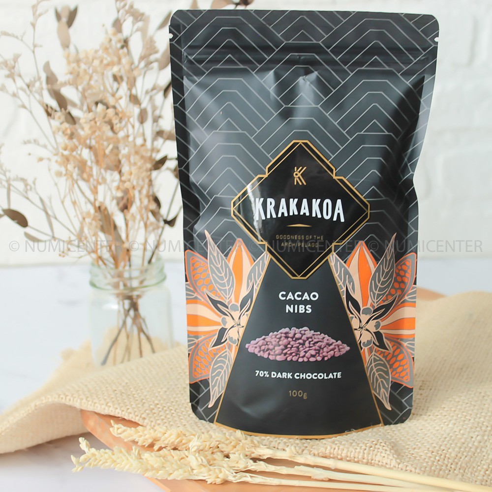 

Krakakoa Cacao Nibs with 70 PERCENT Dark Chocolate Biji Cokelat Manis 100g