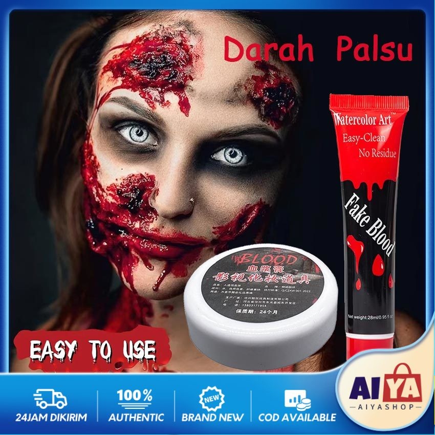 30g Darah Palsu Kental Fake Blood Make Up Cairan Darah Palsu Darah Mainan Halloween Cosplay Prank Pa