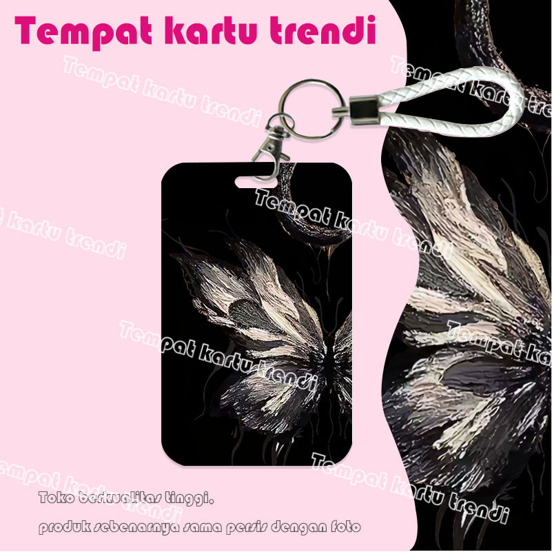 

ID CARD HOLDER,tempat kartu kupu-kupu modis, cocok untuk kantor/sekolah, tempat kartu pelajar/tempat kartu transportasi, tempat kartu akses, tempat kartu identitas penduduk, tempat kartu nama.